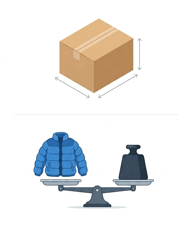 Схема формирования цены авиафрахта — объёмный вес и сборы